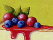 Original art for sale at UGallery.com | Cheesecake by Pat Doherty | $400 | oil painting | 8' h x 8' w | thumbnail 4