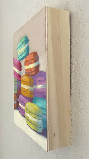Colorful Macarons by Pat Doherty |  Side View of Artwork 