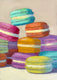 Original art for sale at UGallery.com | Colorful Macarons by Pat Doherty | $225 | oil painting | 7' h x 5' w | thumbnail 1