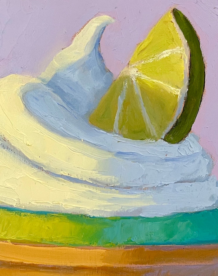 Lime Tart by Pat Doherty |  Closeup View of Artwork 