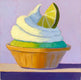 Original art for sale at UGallery.com | Lime Tart by Pat Doherty | $225 | oil painting | 6' h x 6' w | thumbnail 1