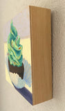 Original art for sale at UGallery.com | Mint Chocolate Cupcake by Pat Doherty | $225 | oil painting | 6' h x 6' w | thumbnail 2