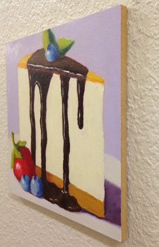 Original art for sale at UGallery.com | New York Cheesecake by Pat Doherty | $225 | oil painting | 6' h x 6' w | photo 2