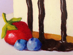 Original art for sale at UGallery.com | New York Cheesecake by Pat Doherty | $225 | oil painting | 6' h x 6' w | photo 4