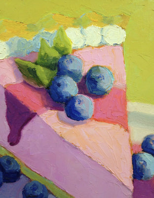 Raspberry Mousse Pie by Pat Doherty |   Closeup View of Artwork 