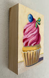Original art for sale at UGallery.com | Raspberry Swirl by Pat Doherty | $225 | oil painting | 7' h x 5' w | thumbnail 2