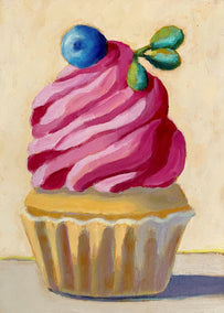 oil painting by Pat Doherty titled Raspberry Swirl
