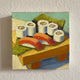 Original art for sale at UGallery.com | Sushi Board by Pat Doherty | $400 | oil painting | 8' h x 8' w | thumbnail 3