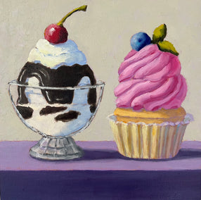 oil painting by Pat Doherty titled Sweet Treats