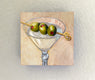 Original art for sale at UGallery.com | Three Cocktail Olives by Pat Doherty | $225 | oil painting | 6' h x 6' w | thumbnail 3