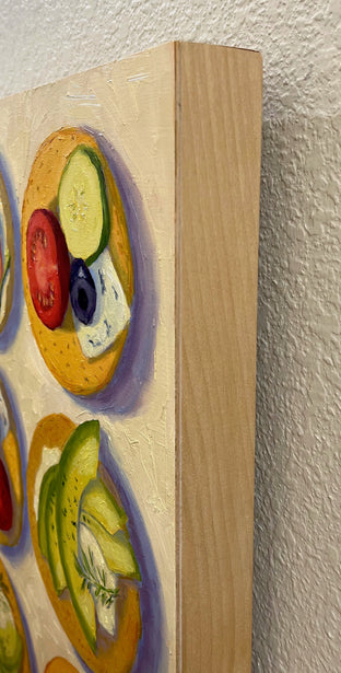 Tic Tac Toe by Pat Doherty |  Side View of Artwork 