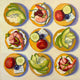 Original art for sale at UGallery.com | Tic Tac Toe by Pat Doherty | $1,200 | oil painting | 18' h x 18' w | thumbnail 1