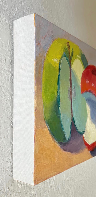 Original art for sale at UGallery.com | Two Apples by Pat Doherty | $450 | oil painting | 8' h x 10' w | photo 2