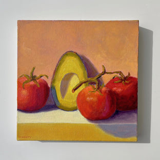 Original art for sale at UGallery.com | Vine Tomatoes by Pat Doherty | $575 | oil painting | 12' h x 12' w | photo 3