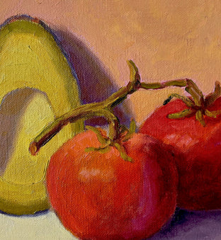 Original art for sale at UGallery.com | Vine Tomatoes by Pat Doherty | $575 | oil painting | 12' h x 12' w | photo 4