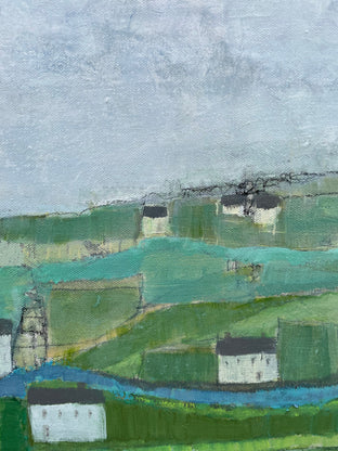 Original art for sale at UGallery.com | Irish Village II by Pat Forbes | $1,800 | acrylic painting | 36' h x 36' w | photo 4