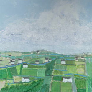 Original art for sale at UGallery.com | Irish Village II by Pat Forbes | $1,800 | acrylic painting | 36' h x 36' w | photo 1