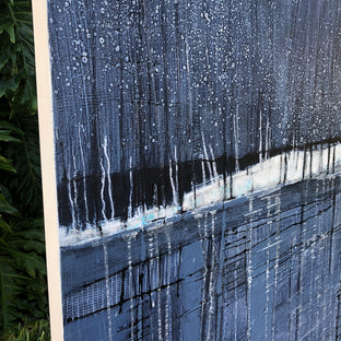 Night Rain by Pat Forbes |  Side View of Artwork 