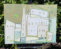 Original art for sale at UGallery.com | Old City by Pat Forbes | $1,775 | acrylic painting | 30' h x 40' w | thumbnail 3