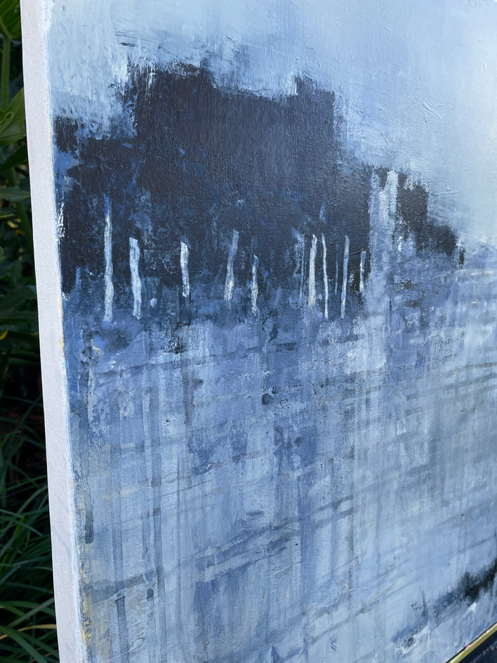 Safe Harbor II by Pat Forbes |  Side View of Artwork 