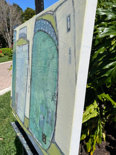 Silk Road 22/2 by Pat Forbes |  Side View of Artwork 