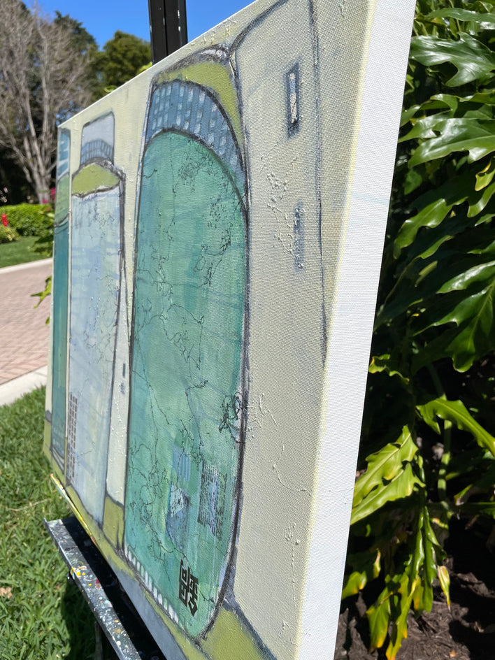 Silk Road 22/2 by Pat Forbes |  Side View of Artwork 