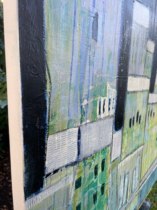 Street Scene VII by Pat Forbes |  Side View of Artwork 