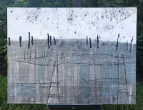 Original art for sale at UGallery.com | Winter Field by Pat Forbes | $2,800 | acrylic painting | 36' h x 48' w | thumbnail 3