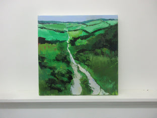 Path through the Downs by Janet Dyer |   Closeup View of Artwork 