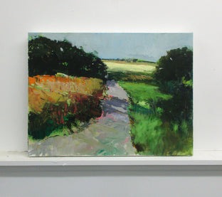 Path toward Yellow Field by Janet Dyer |  Context View of Artwork 