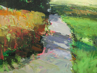 Path toward Yellow Field by Janet Dyer |   Closeup View of Artwork 
