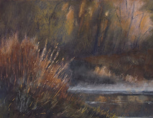 A Little Morning Mist by Patricia Prendergast |   Closeup View of Artwork 