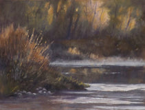 Original art for sale at UGallery.com | A Little Morning Mist by Patricia Prendergast | $375 | pastel artwork | 9' h x 12' w | thumbnail 1
