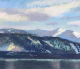 Original art for sale at UGallery.com | Late Light, Early Snow by Patricia Prendergast | $375 | pastel artwork | 9' h x 12' w | photo 4