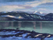 Original art for sale at UGallery.com | Late Light, Early Snow by Patricia Prendergast | $375 | pastel artwork | 9' h x 12' w | thumbnail 1