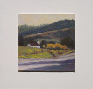 Original art for sale at UGallery.com | Little Chapel in the Valley by Patricia Prendergast | $475 | pastel artwork | 12' h x 12' w | photo 3