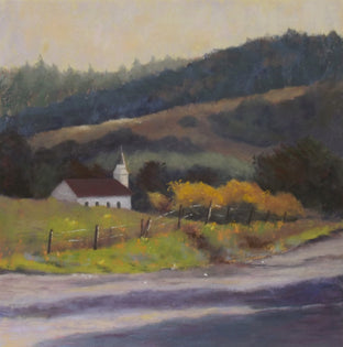 Original art for sale at UGallery.com | Little Chapel in the Valley by Patricia Prendergast | $475 | pastel artwork | 12' h x 12' w | photo 1