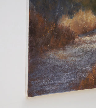 The Path through the Eucalyptus by Patricia Prendergast |  Side View of Artwork 