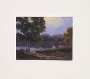 Original art for sale at UGallery.com | The Pond in Evening Light by Patricia Prendergast | $375 | pastel artwork | 9' h x 12' w | thumbnail 3