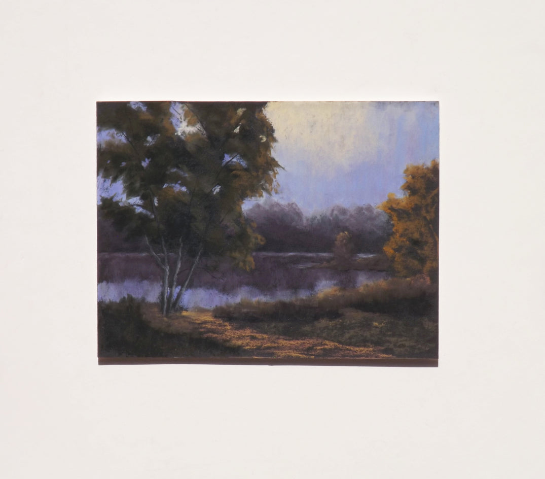 The Pond in Evening Light by Patricia Prendergast |  Context View of Artwork 