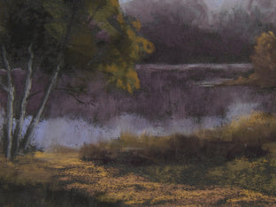 The Pond in Evening Light by Patricia Prendergast |   Closeup View of Artwork 