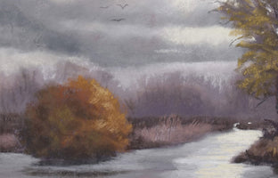 Partly Cloudy by Patricia Prendergast |   Closeup View of Artwork 