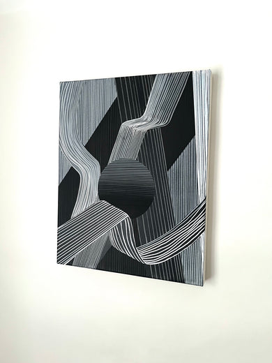 Fielding the Effect by Patrick Duffy |  Side View of Artwork 