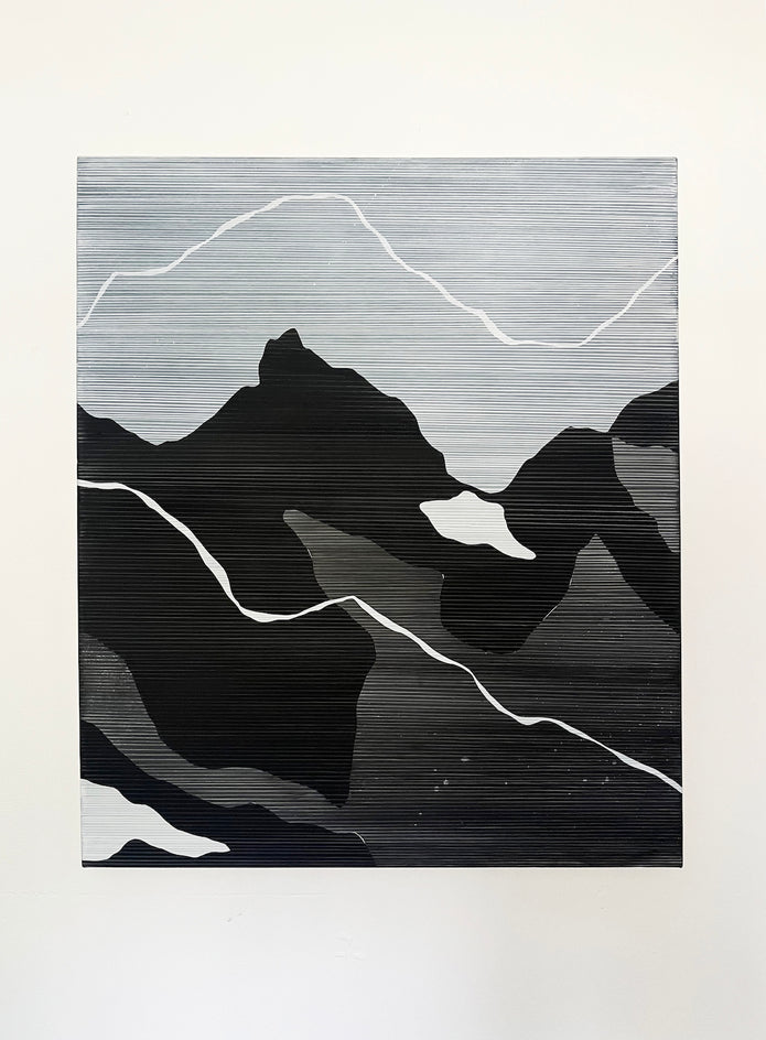 The Distance Between by Patrick Duffy |  Side View of Artwork 