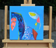 Original art for sale at UGallery.com | Carnival Horse by Patrick O'Boyle | $325 | acrylic painting | 12' h x 12' w | thumbnail 3