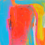 Original art for sale at UGallery.com | Landscape Abstraction with Blue Waters by Patrick O'Boyle | $325 | acrylic painting | 12' h x 12' w | thumbnail 1