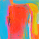 Original art for sale at UGallery.com | Landscape Abstraction with Blue Waters by Patrick O'Boyle | $325 | acrylic painting | 12' h x 12' w | thumbnail 1