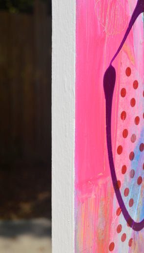 Ethereal Abstraction with Pink by Patrick O