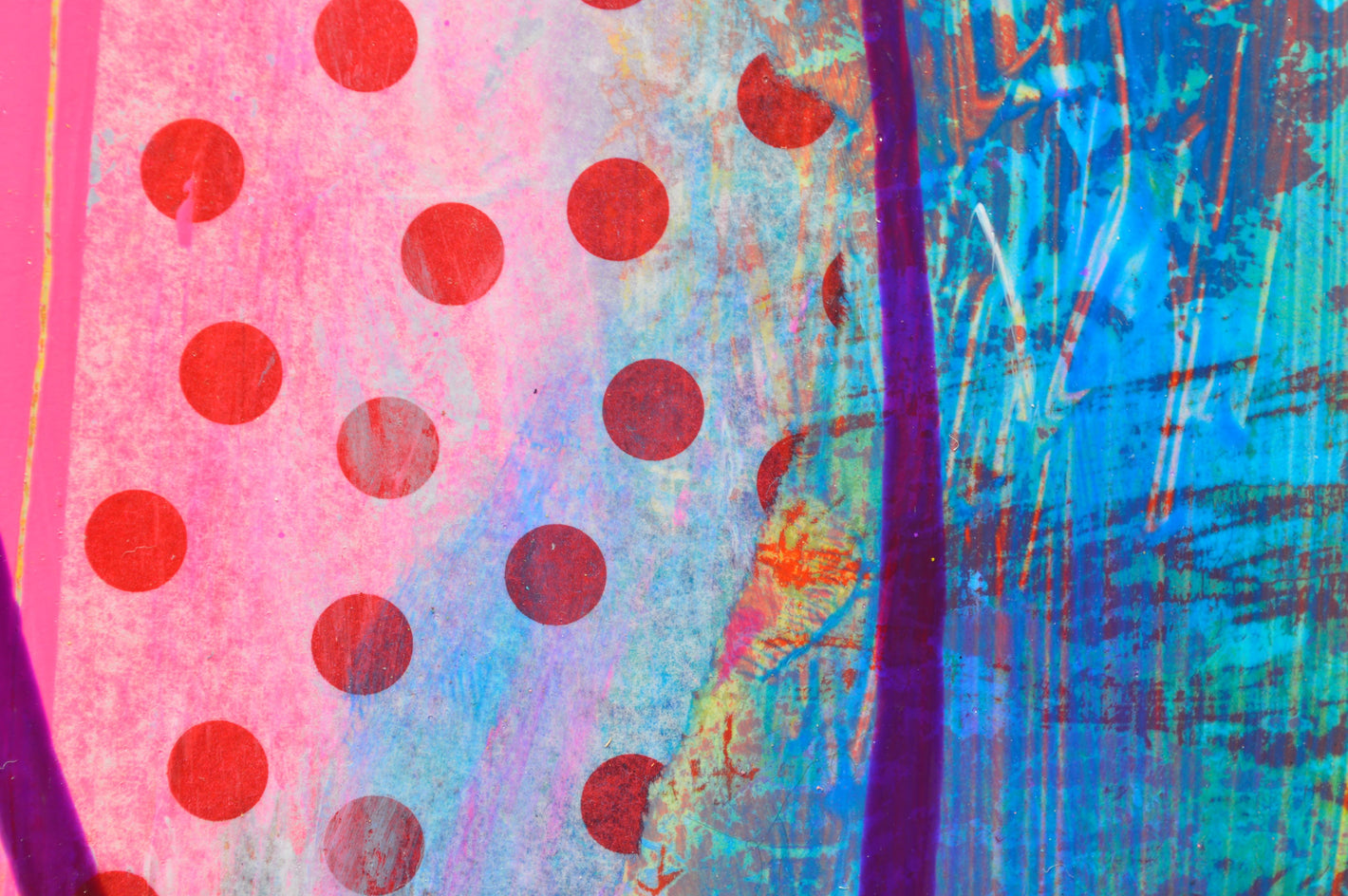 Ethereal Abstraction with Pink by Patrick O