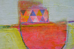 Original art for sale at UGallery.com | The Carnival by Patrick O'Boyle | $750 | mixed media artwork | 24' h x 24' w | thumbnail 4